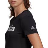 Adidas Women T-shirts & Tank Tops adidas Essentials Slim Logo Tee - Black/White