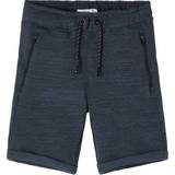 Name It Trousers Children's Clothing Name It Zip Pocket Sweat Shorts - Blue/Dark Sapphire (13190443)