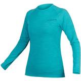 Endura Sportswear Garment Underwear Endura BaaBaa Blend Long Sleeve Base Layer Women - Sea Blue