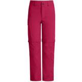 Pink Soft Shell Pants Children's Clothing Vaude Kid's Detective Antimos Zip-Off Pants - Crimson Red (422609770920)