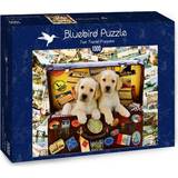 Bluebird Jigsaw Puzzles on sale Bluebird Two Traveling Puppies 1000 Pieces