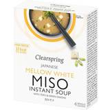 Ready Meals Clearspring Instant Miso Soup Mellow White with Tofu 4x40g 10g 4pack