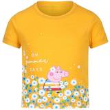 Yellow T-shirts Children's Clothing Regatta Peppa Pig Printed Short Sleeve T-Shirt - Glowlight (RKT126-8U2)