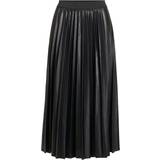 Vila Nitban Pleated Midi Skirt - Black