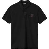 Napapijri Men Polo Shirts Napapijri Elbas Short Sleeve Polo Shirt - Black