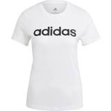 Adidas T-shirts adidas Women's Loungewear Essentials Slim Logo T-shirt - White/Black