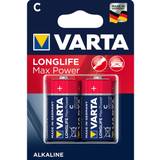 Varta C (LR14) Batteries & Chargers Varta Longlife Max Power C 2-pack