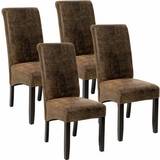 Tectake Furniture tectake 403628 Leather 4-pack Kitchen Chair 106cm 4pcs