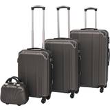 Brown Suitcase Sets vidaXL Hardcase Suitcase - Set of 4