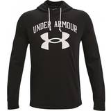 Under Armour Rival Terry Big Logo Hoodie Men - Black/Onyx White