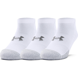 Under Armour HeatGear Tech No Show Socks 3-pack - White/Graphite
