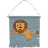 Brown Wall Decor Kid's Room OYOY Wallhanger Jumping Lion