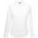 Fruit of the Loom Women's Poplin Long Sleeve Shirt - White