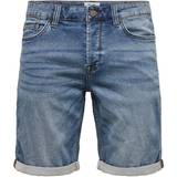 XS Shorts Only & Sons Ply Life Jog Denim Shorts - Blue/Blue Denim