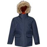 Hood with fur - Winter jackets Regatta Kid's Cadet Waterproof Insulated Hooded Parka Jacket - Navy Magma