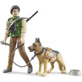Dogs Action Figures Bruder Bworld Forest Ranger with Dog & Equipment 62660