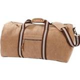 Brown Duffle Bags & Sport Bags Quadra QD613 Vintage Canvas Holdall - Sahara