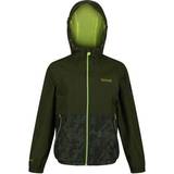 Green Shell Jackets Children's Clothing Regatta Boy's Haskel Polyester Waterproof Hydrafort Jacket - Racing Green/Camo
