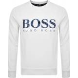 Boss Jumpers Boss Welogo Sweatshirt - White