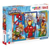 Clementoni Supercolor Marvel Super Hero Adventures 104 Pieces