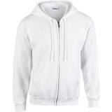 Gildan Heavy Blend Full Zip Hooded Sweatshirt Unisex - White