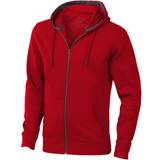 Elevate Men's Arora Hooded Full Zip Sweater - Red