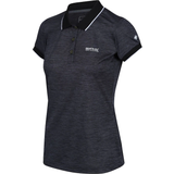Women Polo Shirts Regatta Remex II Polo T-shirt - Black