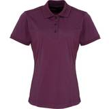 Premier Coolchecker Pique Polo Shirt - Aubergine