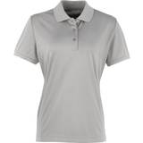 Premier Coolchecker Pique Polo Shirt - Silver