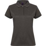 Henbury Ladies Coolplus Polo Shirt - Heather Charcoal