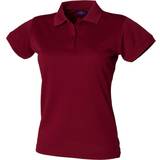 Henbury Ladies Coolplus Polo Shirt - Burgundy