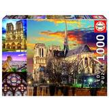 Educa Classic Jigsaw Puzzles Educa Notre Dame Collage 1000 Pieces