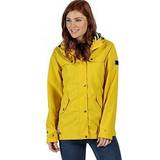Regatta Women's Bertille Lightweight Hooded Waterproof Jacket - Yellow Sulphur