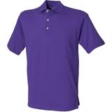 Henbury Classic Plain Polo Shirt - Purple