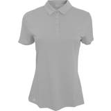 adidas Teamwear Womens Lightweight Short Sleeve Polo Shirt - Mid Grey