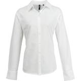 Premier Women's Long Sleeve Signature Oxford Blouse - White
