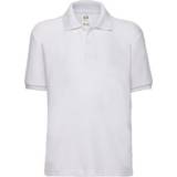 White Polo Shirts Fruit of the Loom Kid's 65/35 Pique Polo Shirt (2-pack) - White