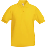 Yellow Polo Shirts Children's Clothing Fruit of the Loom Kid's 65/35 Pique Polo Shirt (2-pack) - Sunflower