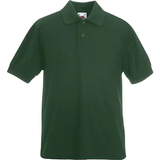 Green Polo Shirts Children's Clothing Fruit of the Loom Kid's 65/35 Pique Polo Shirt (2-pack) - Bottle Green