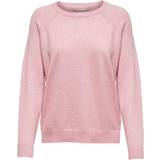 Only Single Colored Knitted Sweater - Pink/Light Pink