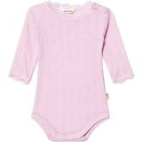 Wool Bodysuits Joha Body with Long Sleeves - Prime Rose (66490-197-350)