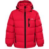 Down jackets - Zipper Trespass Boy's Tuff Padded Jacket - Red (UTTP906)