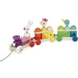 Animals Toy Trains Janod Zigolos Giant Multicolour Train