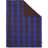 Ferm Living Grand Blankets Choco/Bright Blue (170x120cm)