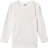 Lace T-shirts Joha Silk Wool T-shirt with Lace - White (16490-197-50)