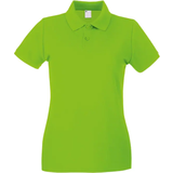 Universal Textiles Women's Fitted Short Sleeve Casual Polo Shirt - Lime Green
