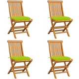 Teak Patio Chairs Garden & Outdoor Furniture vidaXL 43040 4-pack Garden Dining Chair