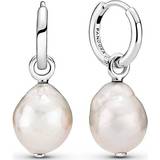 Pandora Baroque Freshwater Cultured Pearl Earrings - Silver/Pearl