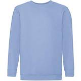 Cotton Sweatshirts Fruit of the Loom Childrens Unisex Set In Sleeve Sweatshirt - Sky Blue (UTBC1366-49)