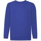 Cotton Sweatshirts Fruit of the Loom Childrens Unisex Set In Sleeve Sweatshirt - Royal (UTBC1366-37)